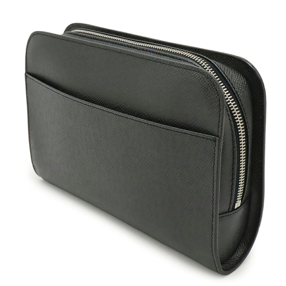 Louis Vuitton Black Baikal Handbag Bag Ardoise Shoulder Taiga Black